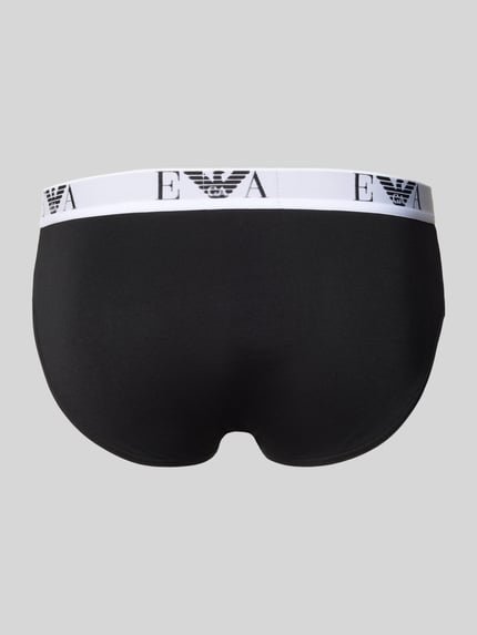 Emporio Armani Slip mit elastischem Logo-Bund im 3er-Pack Black 3