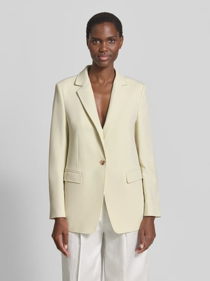 BOSS Orange Regular Fit Longblazer mit Reverskragen Modell 'JABLA3' Hellgelb 4