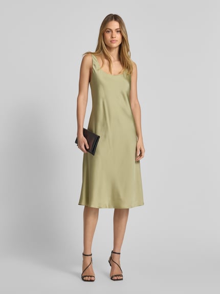 Lauren Ralph Lauren Knielanges Kleid mit Rundhalsausschnitt Modell 'CARESHA' Apfel 1