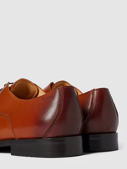 DIGEL Buty derby ze skóry model ‘SEBASTIAN’ Koniakowy 3