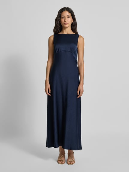 Luisa Cerano Midikleid mit U-Boot-Ausschnitt Marine 4