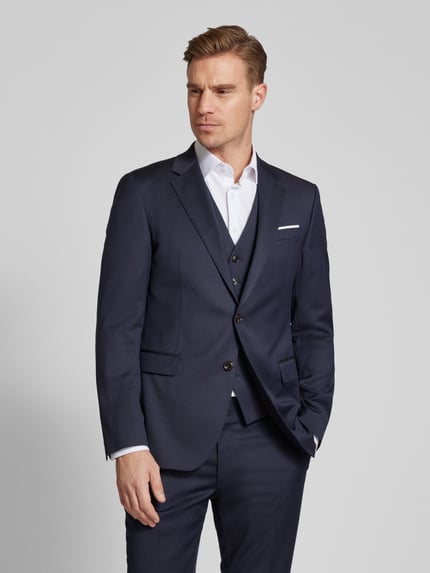 JOOP! COLLECTION Colbert met paspelzak op de borst, model 'Herby' Donkerblauw - 4
