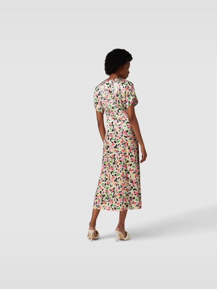 BAUM & PFERDGARTEN Midi-jurk met all-over motief Lichtroze - 5