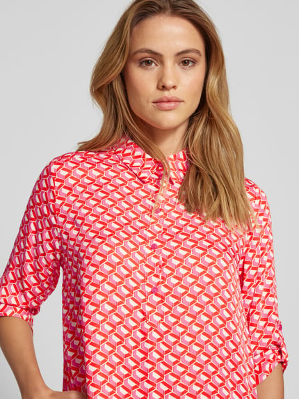 Milano Italy Knielange jurk met 3/4-mouwen Rood - 3
