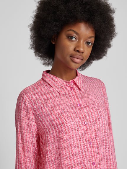 Smith and Soul Hemdbluse mit Allover-Muster Pink 3