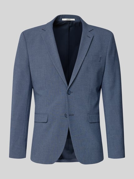 Slim fit colbert met paspelzak op de borst Shop The Look MANNEQUINE