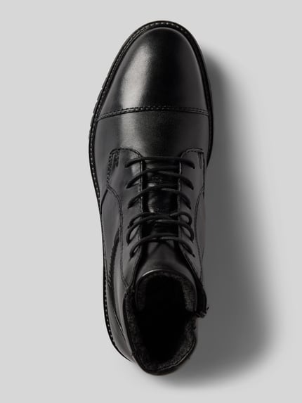bugatti Boots aus Leder mit Reißverschluss Modell 'Caj' Black 3