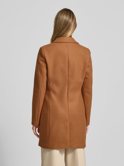 Christian Berg Woman Selection Mantel met reverskraag en klepzakken Lichtbruin - 5