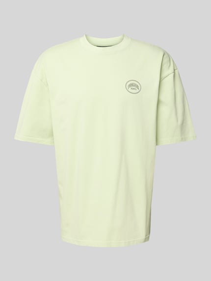 PEGADOR Oversized T-Shirt mit Label-Print Modell 'BUCKLIN' Mint 2