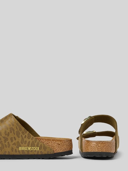 Birkenstock Klapki ze sprzączkami model ‘Arizona’ Khaki melanż 2