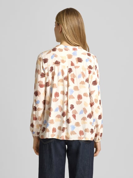 ZABAIONE Regular Fit Bluse aus reiner Viskose Modell 'Hilga' Offwhite 5