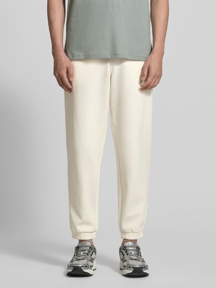 Armani Exchange Regular Fit Sweatpants mit Gesäßtaschen Modell 'Pantaloni' Offwhite 4