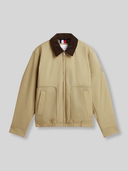 Tommy Hilfiger Bomberjacke mit Kontrastkragen Modell 'SURPLUS' Beige 2