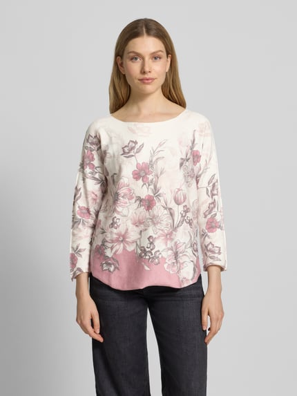 ZABAIONE Pullover aus Viskose-Mix Modell 'El44ena' Altrosa 4