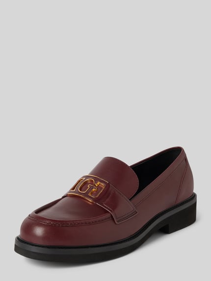 GUESS Loafer mit Label-Detail Bordeaux 1