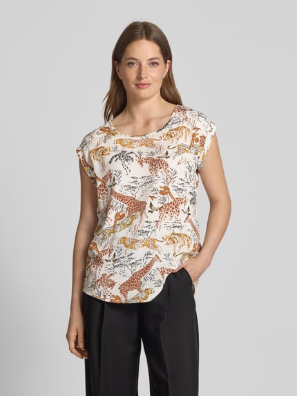 Apricot T-Shirt mit Rundhalsausschnitt Offwhite 4