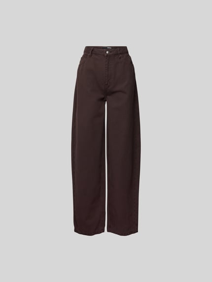 ROTATE Stoffhose mit 5-Pocket-Design Schoko 2