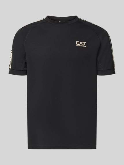 T-Shirt aus Viskose-Mix mit Logo Shop The Look MANNEQUINE