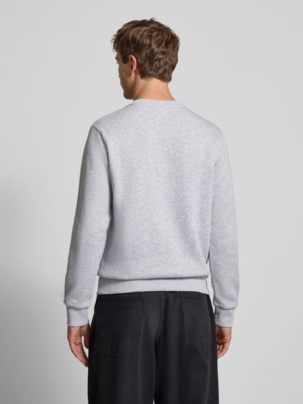 JACK & JONES Sweatshirt mit Label-Print Modell 'MAKOTO' Hellgrau Melange 5