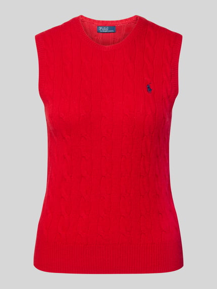 Polo Ralph Lauren Tricottop van Mix van katoen en kasjmier Rood - 2