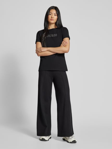 GUESS Activewear T-Shirt mit Label-Detail Modell 'BRIANA' Black 1
