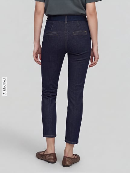 TONI Slim Fit Jeans aus Baumwoll-Mix Modell 'Jenny Smart' Dunkelblau 5