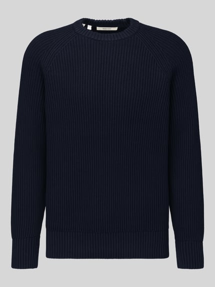 Selected Regular Fit Pullover aus reiner Baumwolle Modell 'BRAUN' Marine 2