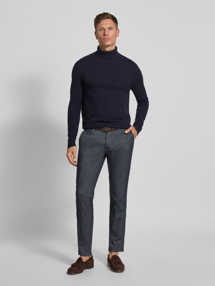 Brax Slim Fit Hose mit Gesäßtaschen Modell 'Fabio' Blau 1