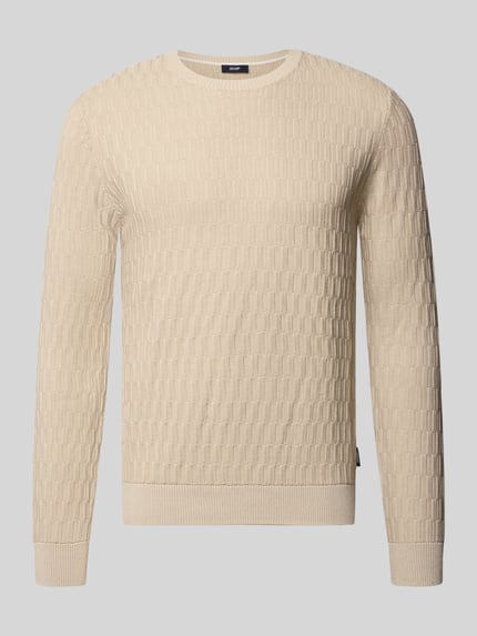 JOOP! COLLECTION Regular fit pullover van een katoen model 'Dapher' Beige - 2
