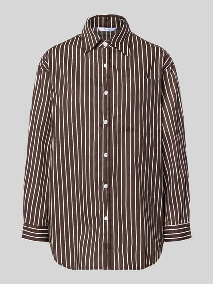 Regular Fit Bluse aus reiner Baumwolle Modell 'MAVIE' Shop The Look MANNEQUINE