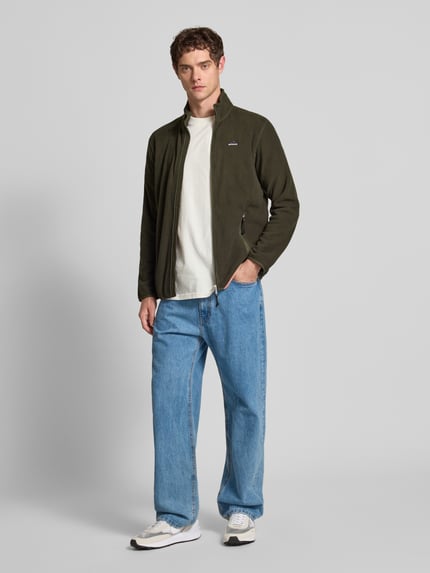 Superdry Kurtka z polaru ze stójką Oliwkowy 1