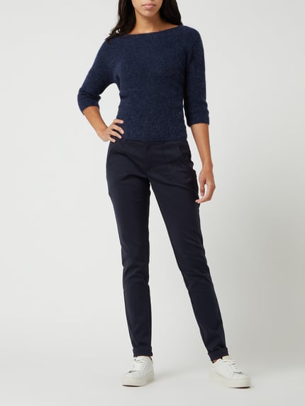 Kaffe Stoffhose mit Stretch-Anteil Modell 'Kavera' Marine 1