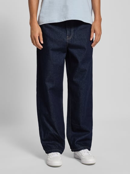 Carhartt Work In Progress Jeansy o kroju baggy fit z 5 kieszeniami Ciemnoniebieski 4