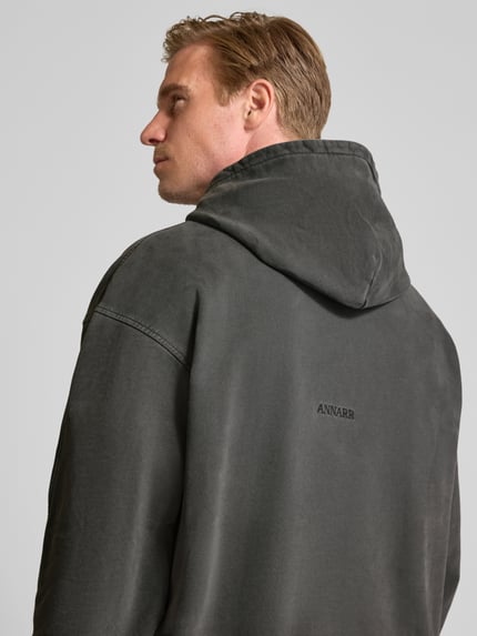 ANNARR HOODIE van puur katoen Model 'ASTOR' Grafiet - 3