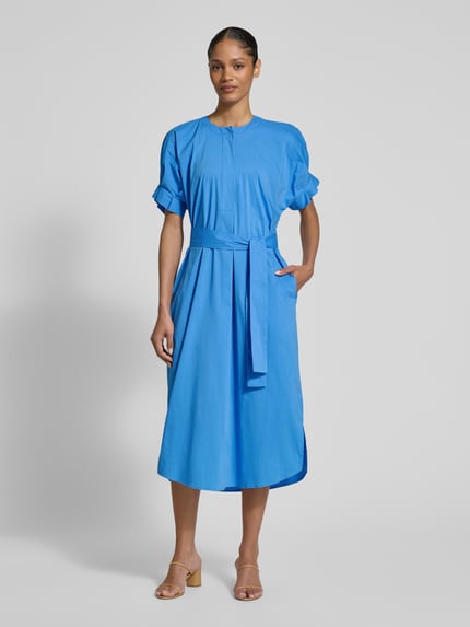 White Label Midi-jurk met steekzakken Bleu - 4