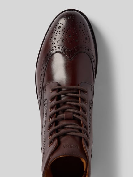 DIGEL Boots van leer met ritssluiting, model 'Spencer' Middenbruin - 3