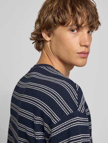 Calvin Klein Jeans T-Shirt mit Brusttasche Marine 3