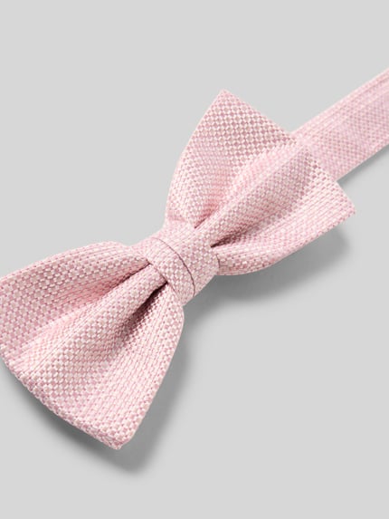 Produktfoto, Fliege und Einstecktuch im Set aus reiner Seide von Prince Bowtie, lichtroze, geweven structuur, effen design, verstelbare sluiting