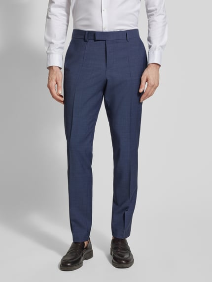BOSS Slim Fit Anzug aus reiner Schurwolle Modell 'H-HUGE-2PCS-253' Blau 6