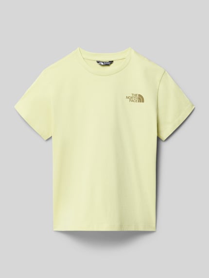 The North Face Relaxed Fit T-Shirt mit Logo-Print Modell 'Voyage' Hellgelb 1