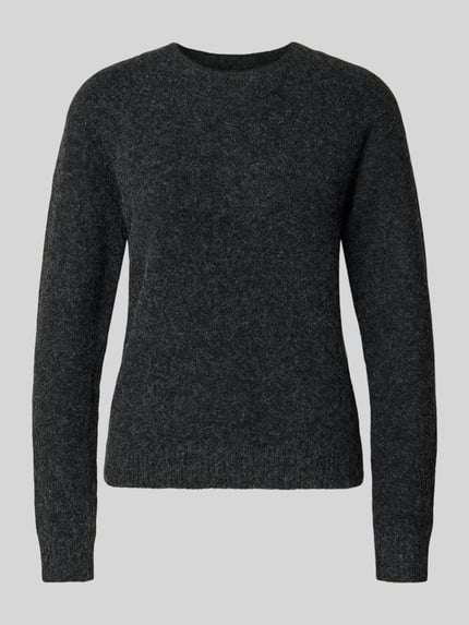 VERO MODA Sweter z dzianiny o kroju regular fit z raglanowymi rękawami model ‘DOFFY’ Czarny 2