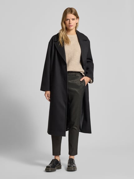 PIECES Regular Fit Stoffhose mit Viskose-Anteil Modell 'BOSSELLA' Black 1