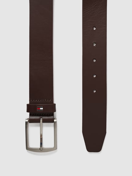 Tommy Hilfiger Leren riem met logo-applicatie Donkerbruin - 3