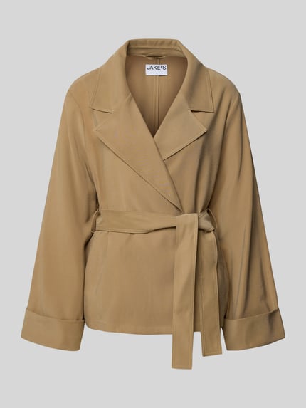 Jake*s Casual Trencz z czystej wiskozy Camel 2
