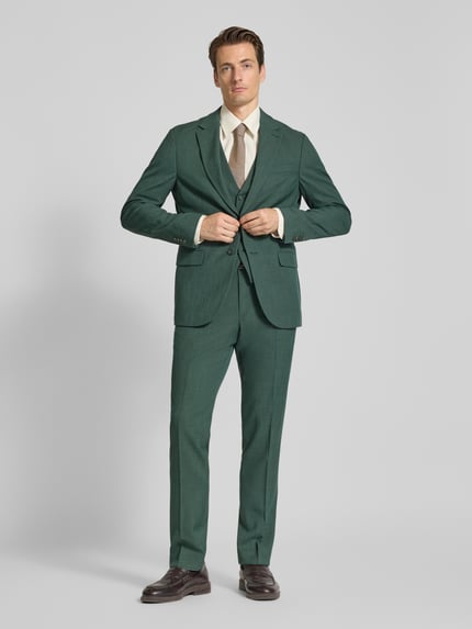 MCNEAL Marynarka na 2 guziki o kroju slim fit z dodatkiem wiskozy Zielony 1