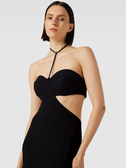 Vera Wang Bride Abendkleid mit Neckholder Modell 'VALORVIRGIL' Black 3