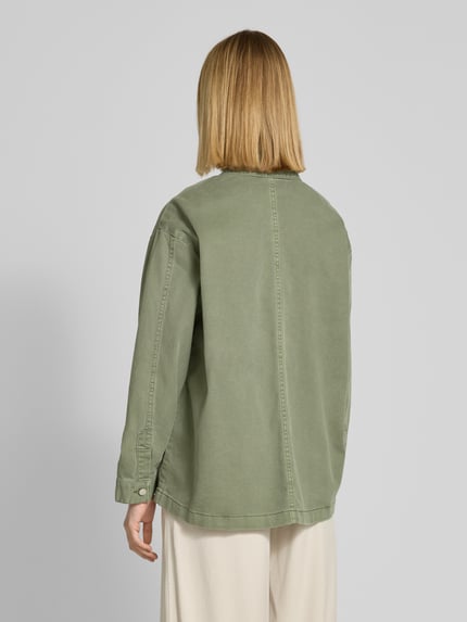 s.Oliver RED LABEL Kurtka jeansowa o kroju relaxed fit z kieszeniami na piersi Khaki 5