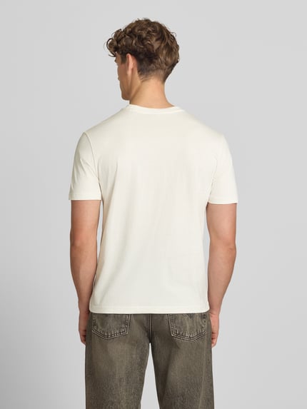 Champion T-shirt met label-stitching met ronde hals Offwhite - 5