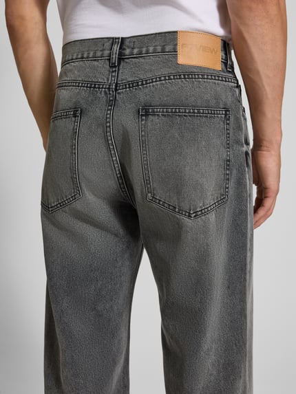 REVIEW Baggy Fit Jeans im 5-Pocket-Design Dunkelgrau 3