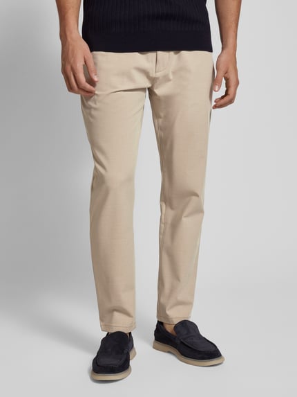 MCNEAL Tapered Fit Stoffhose mit Tunnelzug Ecru 4